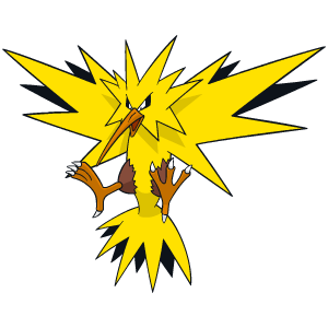 No 145 闪电鸟 宝可梦 宝可梦图鉴 精灵宝可梦剑 盾